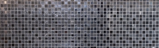 Hand-painted mosaic tile Tile backsplash Translucent gray black Glass mosaic Crystal stone gray black MOS62-0302-GN_m