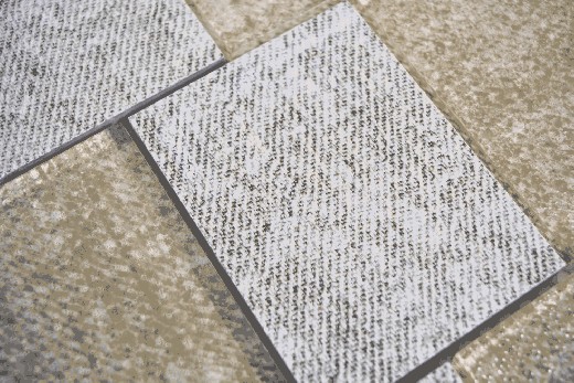 Hand pattern mosaic tile translucent ceramic beige rectangle glass mosaic Crystal ceramic beige MOS88J-1202_m