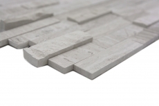 Hand sample mosaic tile tile backsplash self-adhesive marble natural stone gray white cream natural stone white wood MOS200-0120_m
