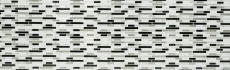 Hand pattern mosaic tile kitchen mirror self-adhesive vinyl foil vinyl silver black white vinyl Calm silver oblong 4-pack MOSVinyl-24034_m