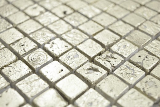 Hand-painted mosaic stone resin gold wall tile backsplash kitchen bathroom MOS88-0707_m