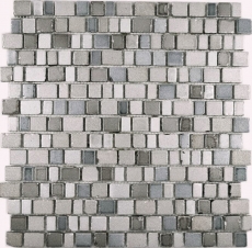 Hand pattern transparent crystal mosaic glass mosaic gray beige wall tile backsplash kitchen bathroom MOS85-0212_m