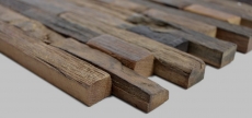 Hand sample wood mosaic composite boot Old Wood wood FSC mosaic tile wall tile backsplash kitchen bathroom MOS160-21_m