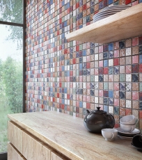 Hand pattern ceramic mosaic vintage retro used look mosaic tile wall tile backsplash kitchen bathroom MOS24-1234_m