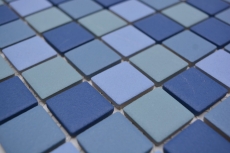 Hand-patterned blue turquoise pool mosaic tile SLIPPING SHOWER FLOOR TILES MOS18-0404-R10_m
