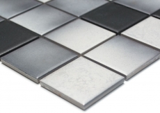 Hand-painted mosaic tile ceramic GRAY MIX SLIPPROOF SLIPPROOF MOS16-2211-R10_m