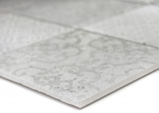 Retro vintage mosaic tiles ceramic gray kitchen splashback MOS22-CELLO_f | 10 mosaic mats