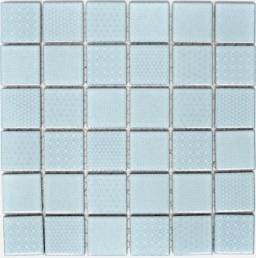 Mosaic tiles TURQUOISE AQUA BLUE LIGHT BATHROOM pool tile backsplash kitchen wall MOS16-0402_f | 10 mosaic mats