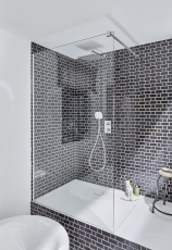 Metro Subway mosaic tiles ceramic black tile backsplash kitchen MOS26WM-0301_f | 10 mosaic mats