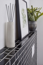 Metro Subway mosaic tiles ceramic black tile backsplash kitchen MOS26WM-0301_f | 10 mosaic mats