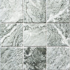 Mosaic tile ceramic stone effect texture gray tile backsplash kitchen MOS22-HWA9GY_f | 10 mosaic mats