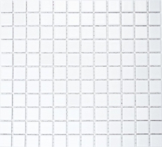 Mosaic tile ceramic WHITE MATT wall tile backsplash kitchen bathroom shower MOS18-0111_f