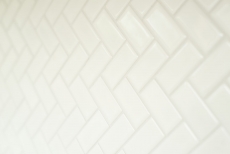 Mosaic tile ceramic herringbone white matt bathtub cladding MOS24-CHB05WM_f