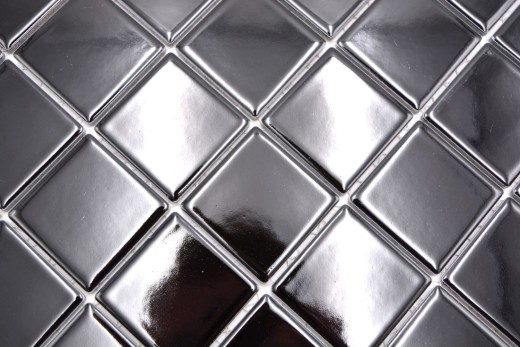 Mosaic tile ceramic black glossy tile backsplash kitchen backsplash MOS16B-0301_f