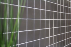 Mosaic tile ceramic gray metal matt backsplash MOS16B-0211_f