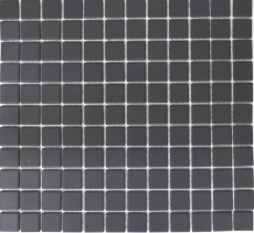 Mosaic tile ceramic black unglazed shower tray floor tile MOS18B-0311-R10_f