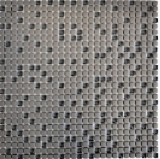 Mosaic tile ECO GLAS Enamel gray-brown matt MOS140-05G_f | 10 mosaic mats