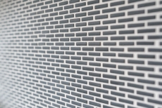 Mosaic tile ECO GLAS Brick Enamel black matt MOS140-B21B_f | 10 mosaic mats