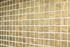 Mosaic tile ECO GLAS satin gold MOS360-05_f | 10 mosaic mats