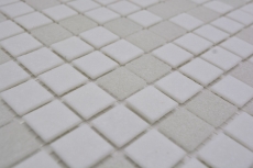 Mosaic tile glass white wall tile bathroom tile shower splashback tile mirror MOS52-0103_f | 10 mosaic mats