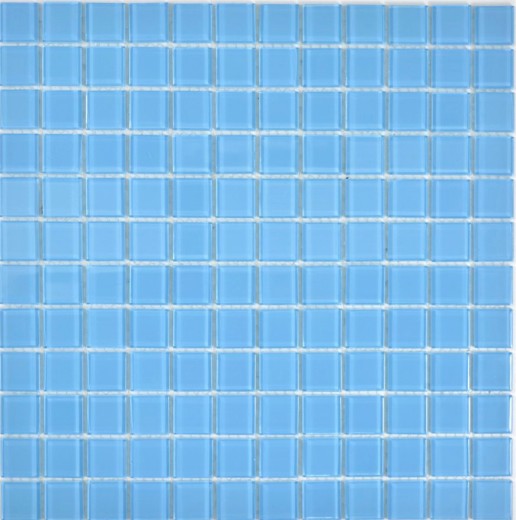 Mosaic tile Translucent glass mosaic Crystal light blue BATH WC Kitchen WALL MOS63-0402_f | 10 mosaic mats