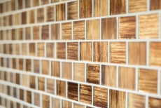 Mosaic tile Glass mosaic Crystal frosted glass brown clear matt frosted MOS78-CF85_f