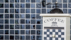 Mosaic tile Translucent black Glass mosaic Crystal chandelier black MOS88-8LU89_f | 10 mosaic mats
