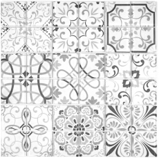 Retro vintage mosaic tile Translucent gray glass mosaic Crystal GERMANY MOS68-Retro-G_f | 10 mosaic mats