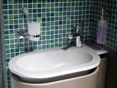 Mosaic tile Translucent green glass mosaic Crystal green MOS64-0509_f | 10 mosaic mats