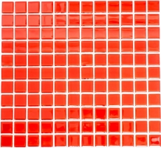 Mosaic tile Translucent red Glass mosaic Crystal red BATH WC Kitchen WALL MOS60-0904_f | 10 mosaic mats