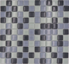 Mosaic tile Translucent gray Glass mosaic Crystal gray BATH WC Kitchen WALL MOS72-0204_f | 10 mosaic mats