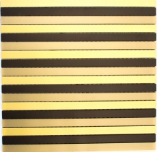 Mosaic splashback aluminum rods aluminum black bronze gold kitchen splashback MOS49-B301_f