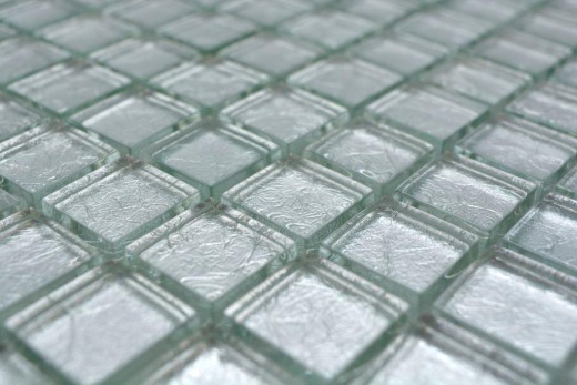 Mosaic rear wall glass mosaic silver structure MOS123-8SB16_f
