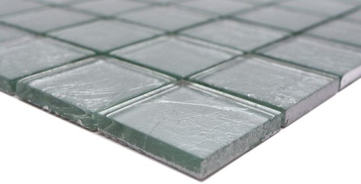 Mosaic rear wall glass mosaic silver structure MOS123-8SB26_f