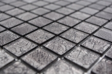 Mosaic rear wall glass mosaic black structure MOS63-CM-4BL12_f