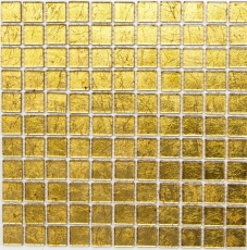 Mosaic back wall glass mosaic gold structure MOS120-0742_f