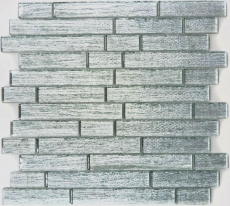 Mosaic rear wall Translucent composite glass mosaic Crystal Chic silver MOS86-8CSV_f