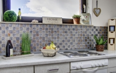 Mosaic back panel Translucent champagne black Glass mosaic Crystal Resin Optics MOS78B-0702_f