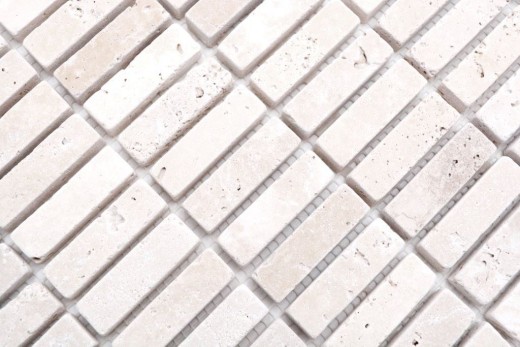 Mosaic tile Travertine natural stone beige Chiaro Antique Travertine MOS43-46158_f