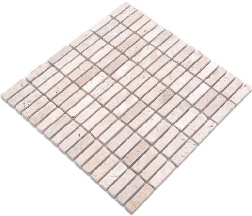 Mosaic tile Travertine natural stone beige Chiaro Antique Travertine MOS43-46158_f