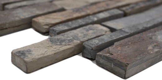 Mosaic tile slate natural stone rust brick slate rustic wall cladding kitchen tile MOS34-2525_f