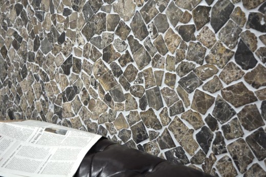 Mosaic tile marble natural stone beige quarry Ciot Castanao MOS44-30-180_f
