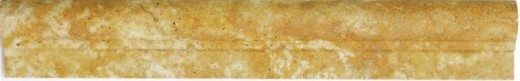 Border travertine natural stone yellow profile Ogee1 Gold Antique Travertine MOSProf-51348_f