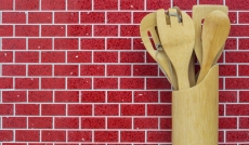 Mosaic tiles quartz composite artificial stone Brick Artificial red MOS46-ASMB4_f