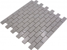 Mosaic tiles quartz composite artificial stone Brick Artifical gray MOS46-0204_f