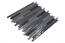 Mosaic tile Translucent composite black Multistick glass mosaic Crystal Artificial black MOS86-MS89_f