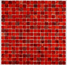 Mosaic tile Translucent red Glass mosaic Crystal Resin red BATH WC Kitchen WALL MOS92-0904_f