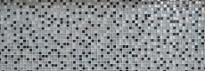 Mosaic tile Translucent stainless steel silver black Glass mosaic Crystal steel silver black MOS92-0207_f