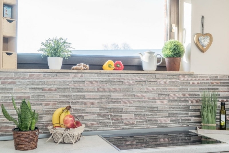 Mosaic tile kitchen splashback translucent aluminum beige copper composite glass mosaic Crystal stone aluminum beige copper MOS49-GV74_f