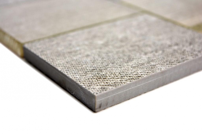 Mosaic tile translucent ceramic beige rectangle glass mosaic Crystal ceramic beige MOS88J-1202_f